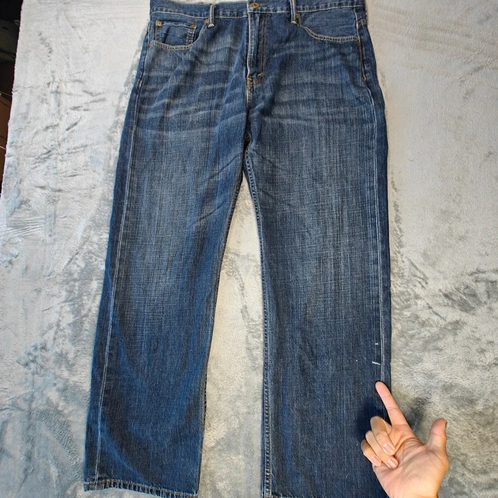 Levi 569 Loose Straight Jeans Mens 36x32 Fits 37x30 Blue Denim Classic Fit